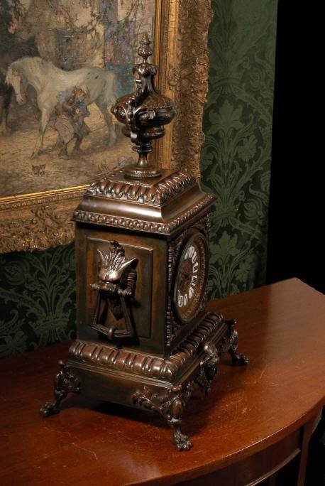 fig 3. **SOLD** Antique French Bronze Bracket Clock